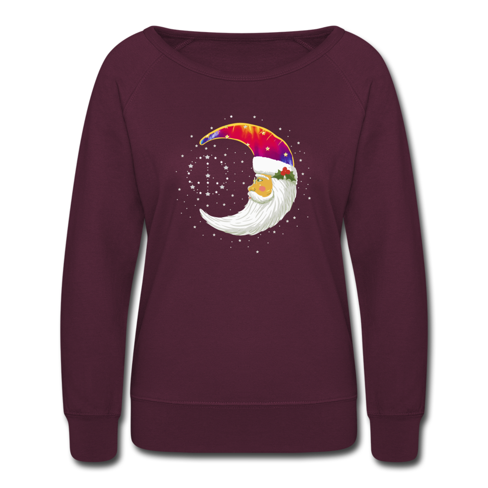 Moon Peace Sign- Sweatshirt - plum