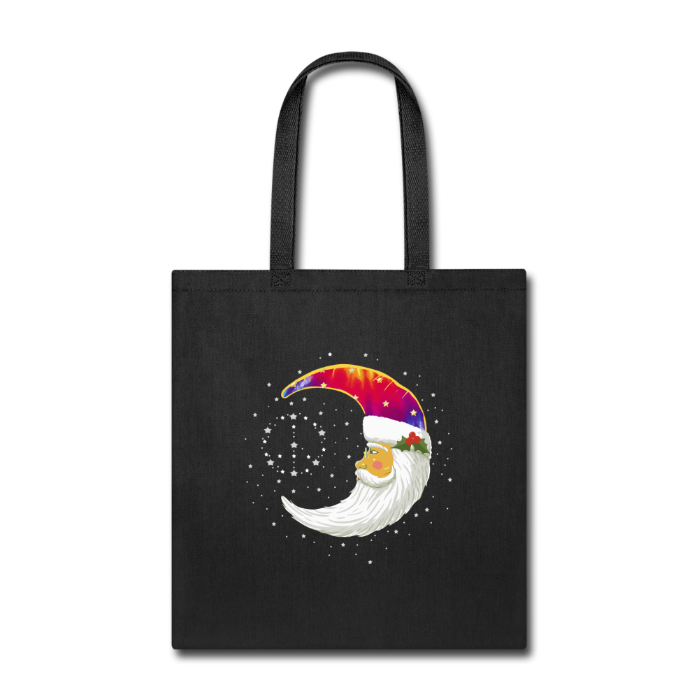 Moon Peace Sign- Tote Bag - black