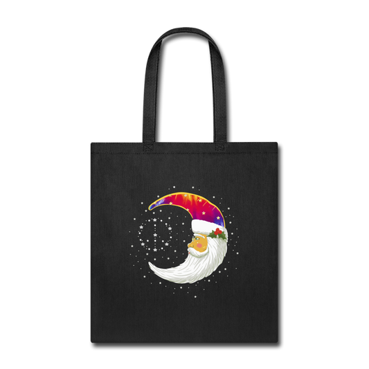 Moon Peace Sign- Tote Bag - black