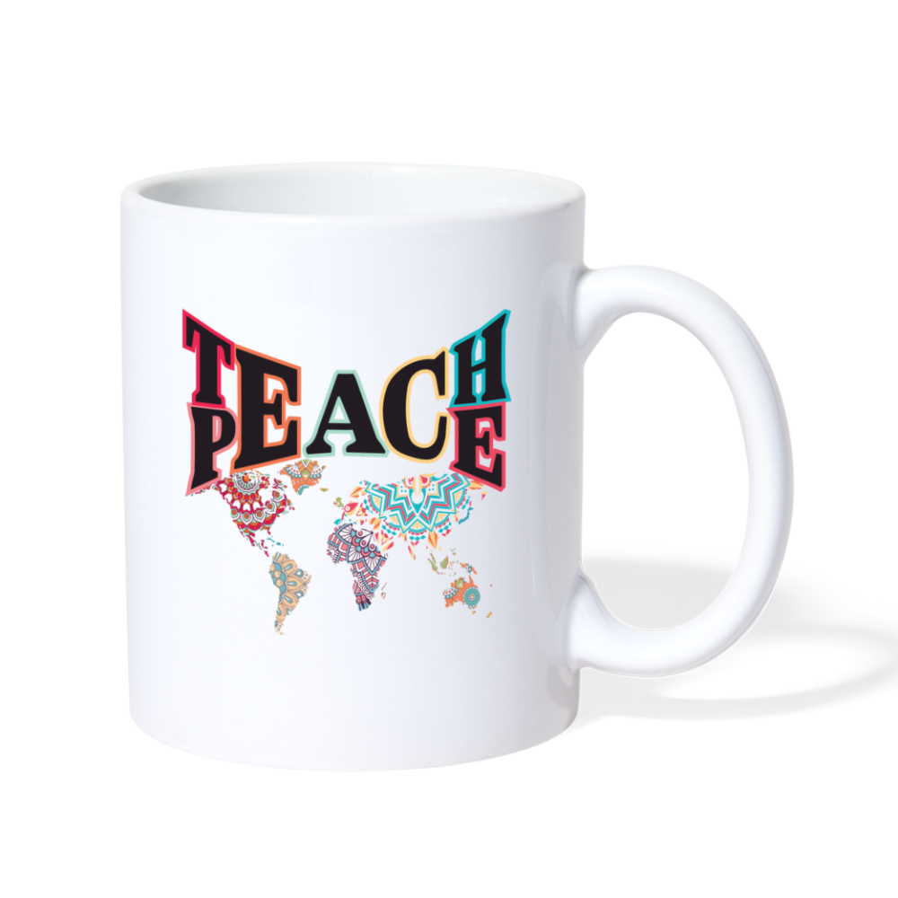 Teach Peace - Coffee/Tea Mug - white