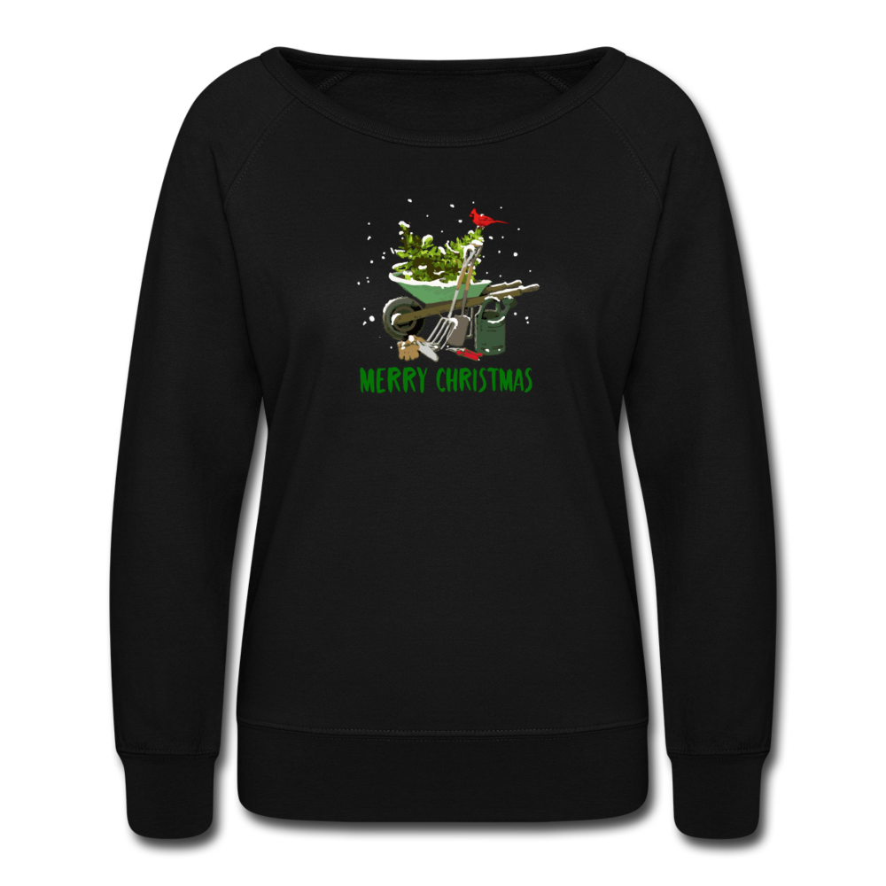 Gardener Merry Christmas Women’s Crewneck Sweatshirt - black