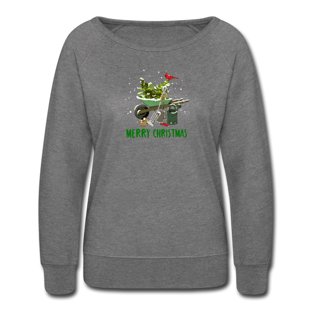 Gardener Merry Christmas Women’s Crewneck Sweatshirt - heather gray
