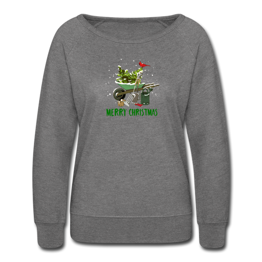 Gardener Merry Christmas Women’s Crewneck Sweatshirt - heather gray