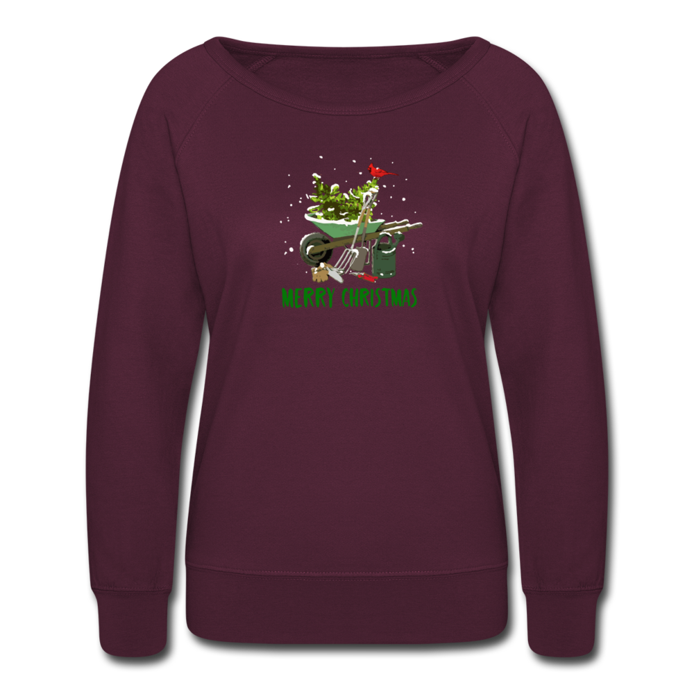 Gardener Merry Christmas Women’s Crewneck Sweatshirt - plum