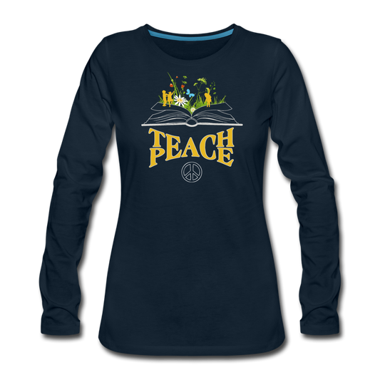 Teach Peace - deep navy