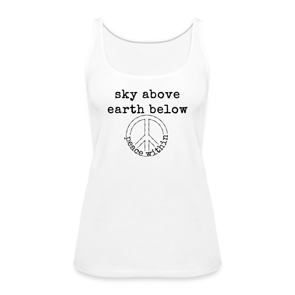 Peace Within Women’s Premium Tank Top - white