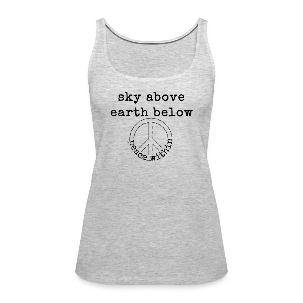 Peace Within Women’s Premium Tank Top - heather gray