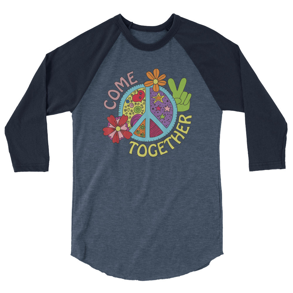 Come Together 3/4 sleeve raglan shirt