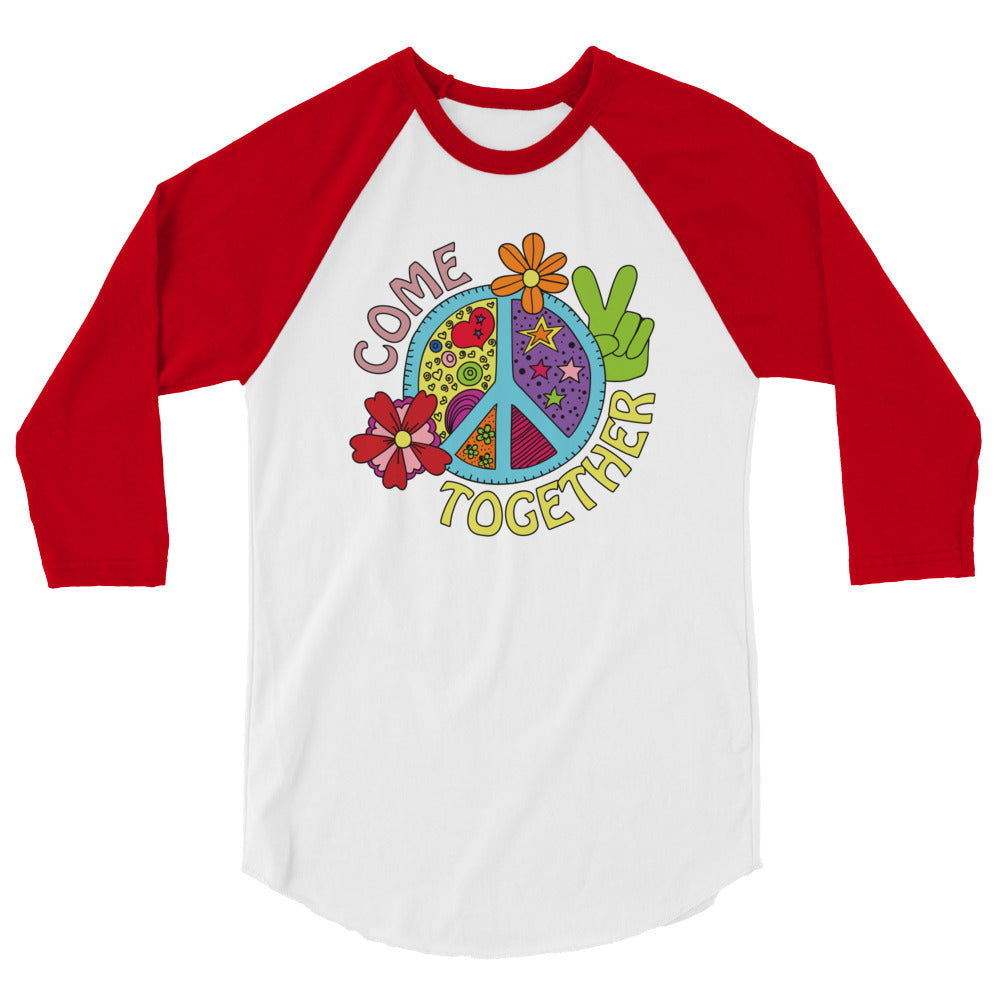 Come Together 3/4 sleeve raglan shirt