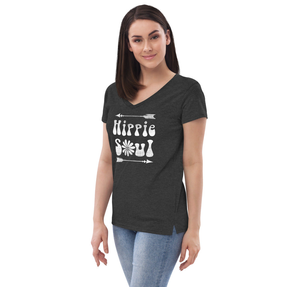 Hippie Soul - Women’s recycled v-neck t-shirt