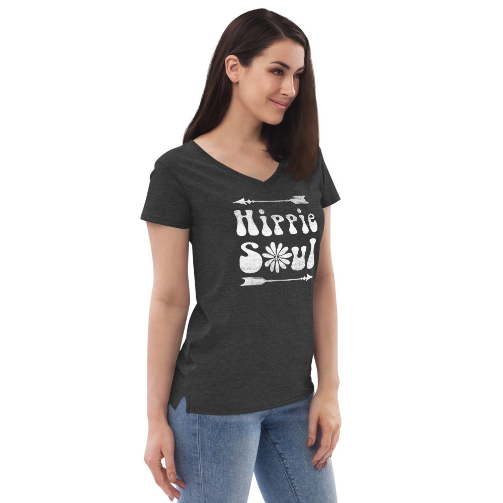 Hippie Soul - Women’s recycled v-neck t-shirt